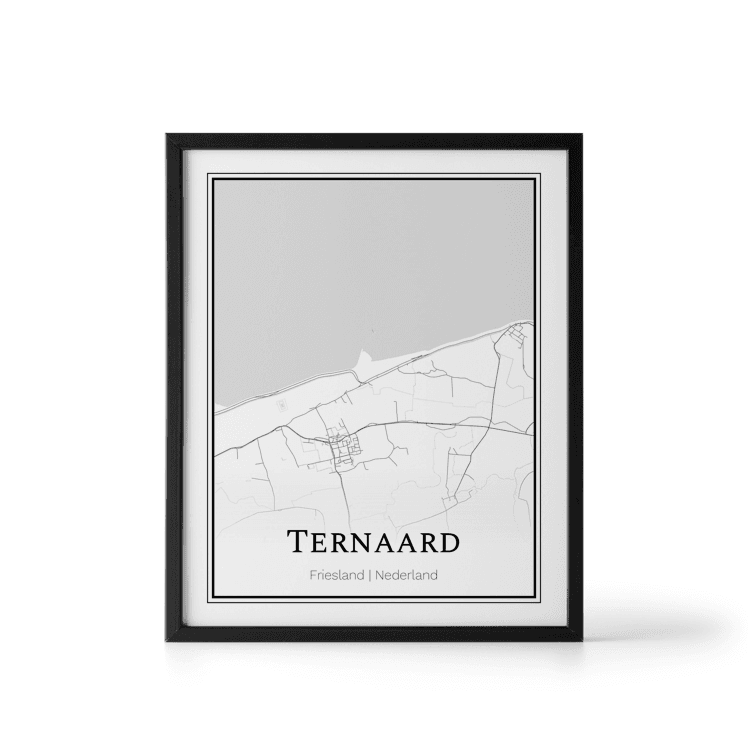 Plattegrond Ternaard poster