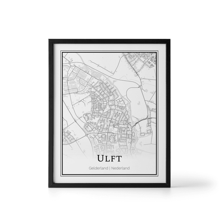 Plattegrond Ulft poster