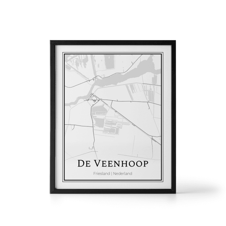 Plattegrond De Veenhoop poster