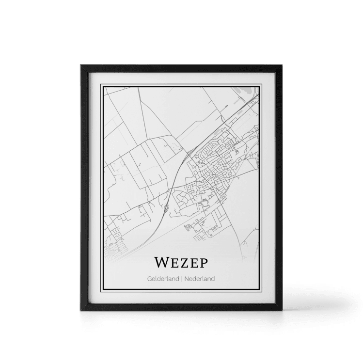 Plattegrond Wezep poster
