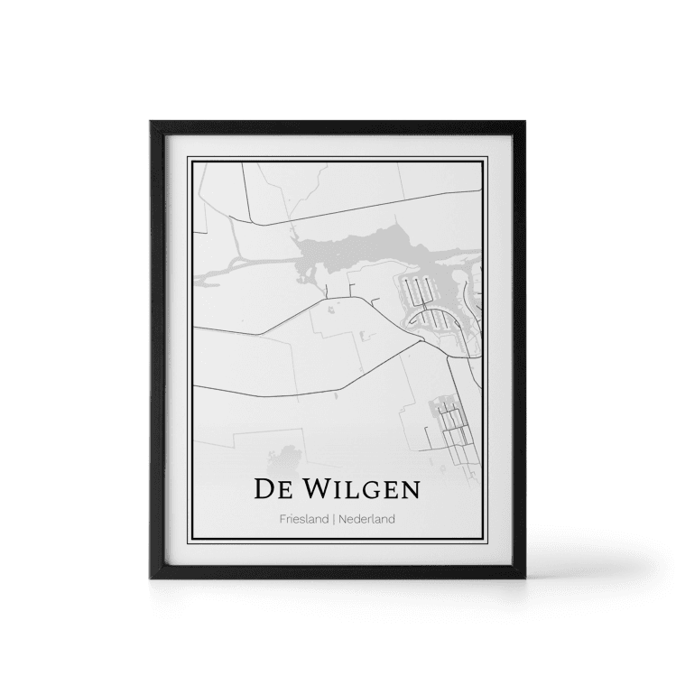 Plattegrond De Wilgen poster