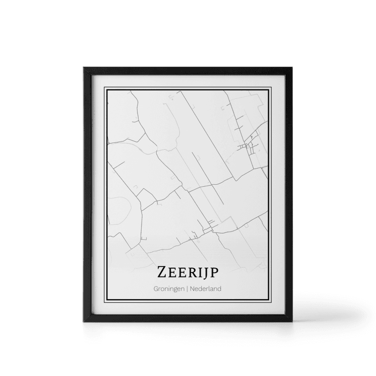 Plattegrond Zeerijp poster