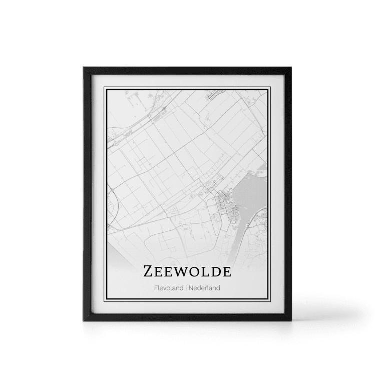 Plattegrond Zeewolde poster