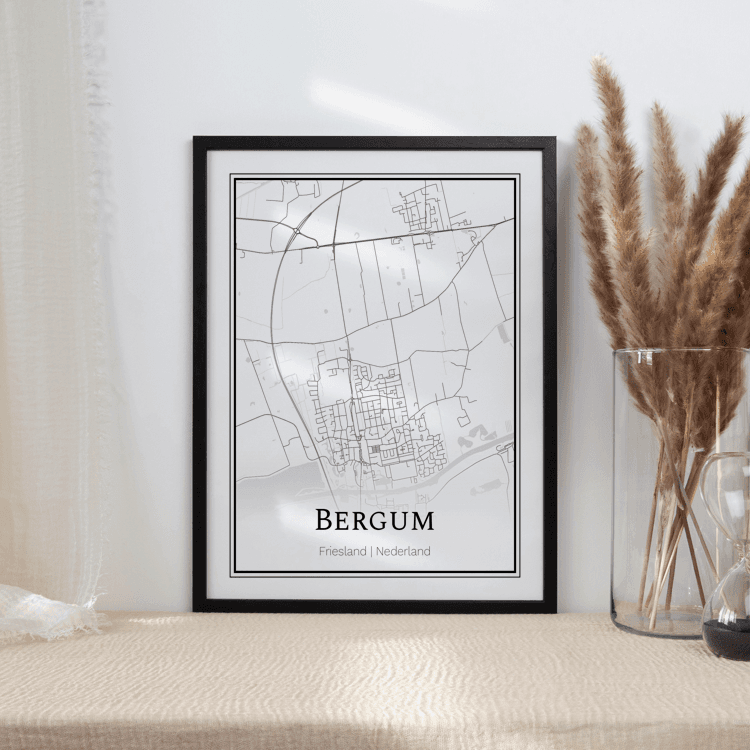 Plattegrond Bergum poster 2
