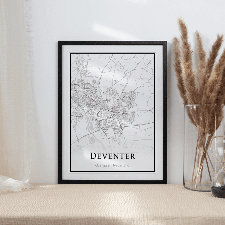 Plattegrond Deventer poster Where It Happened