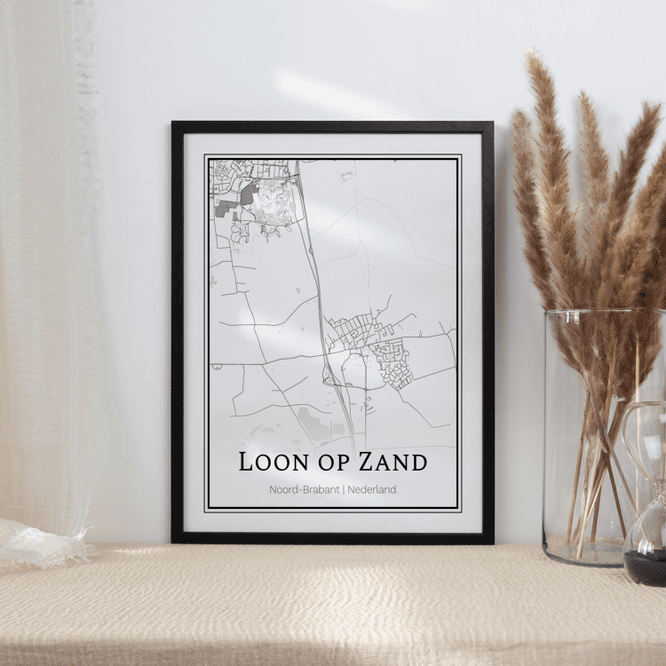 Plattegrond Loon op Zand poster 2