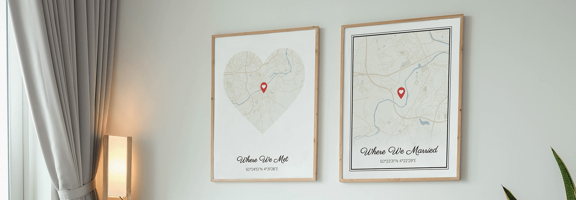 Where we met poster, where we got married poster