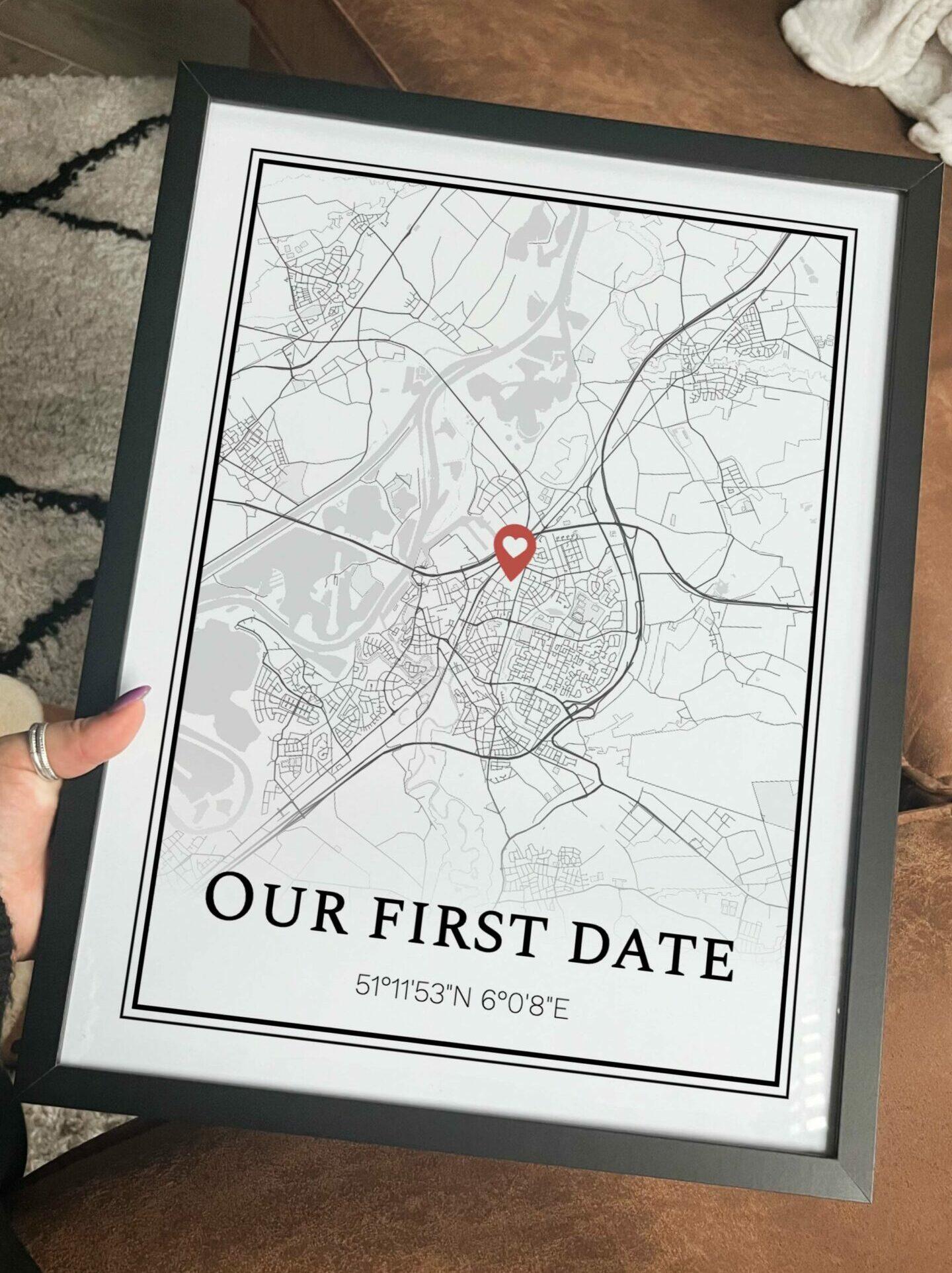 Kaartposter van een bijzondere locatie maken