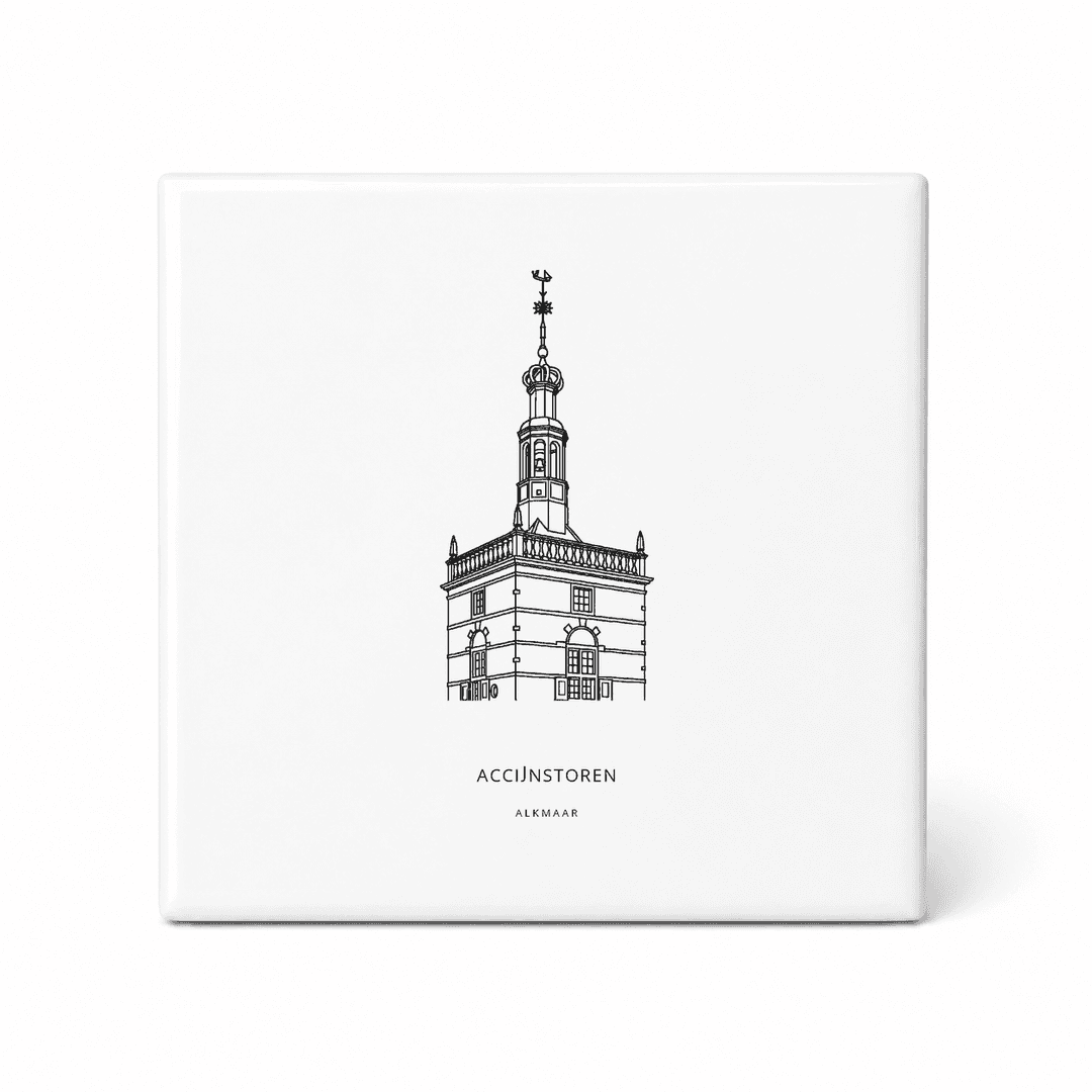 Accijnstoren tegeltje – Alkmaar