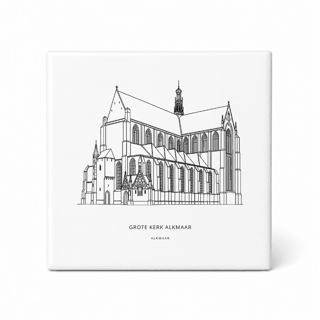 Grote Kerk Alkmaar tegeltje – Alkmaar