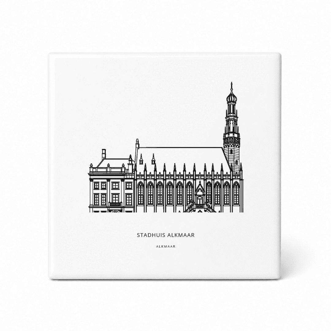 Stadhuis Alkmaar tegeltje – Alkmaar