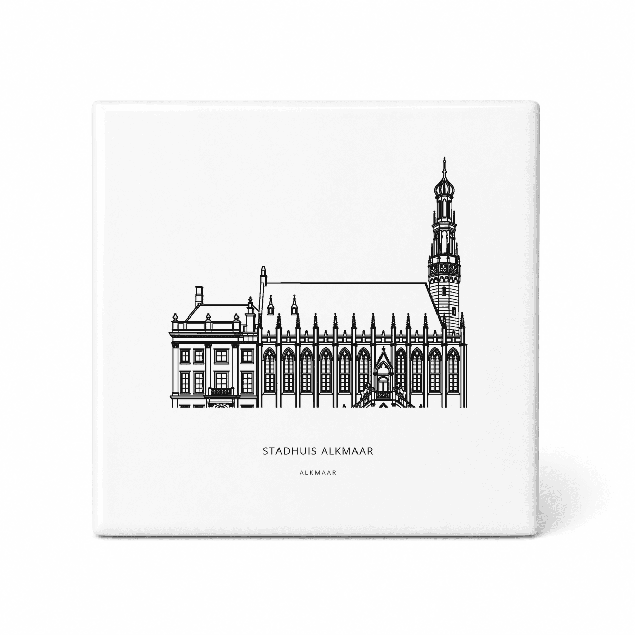 Stadhuis Alkmaar tegeltje – Alkmaar