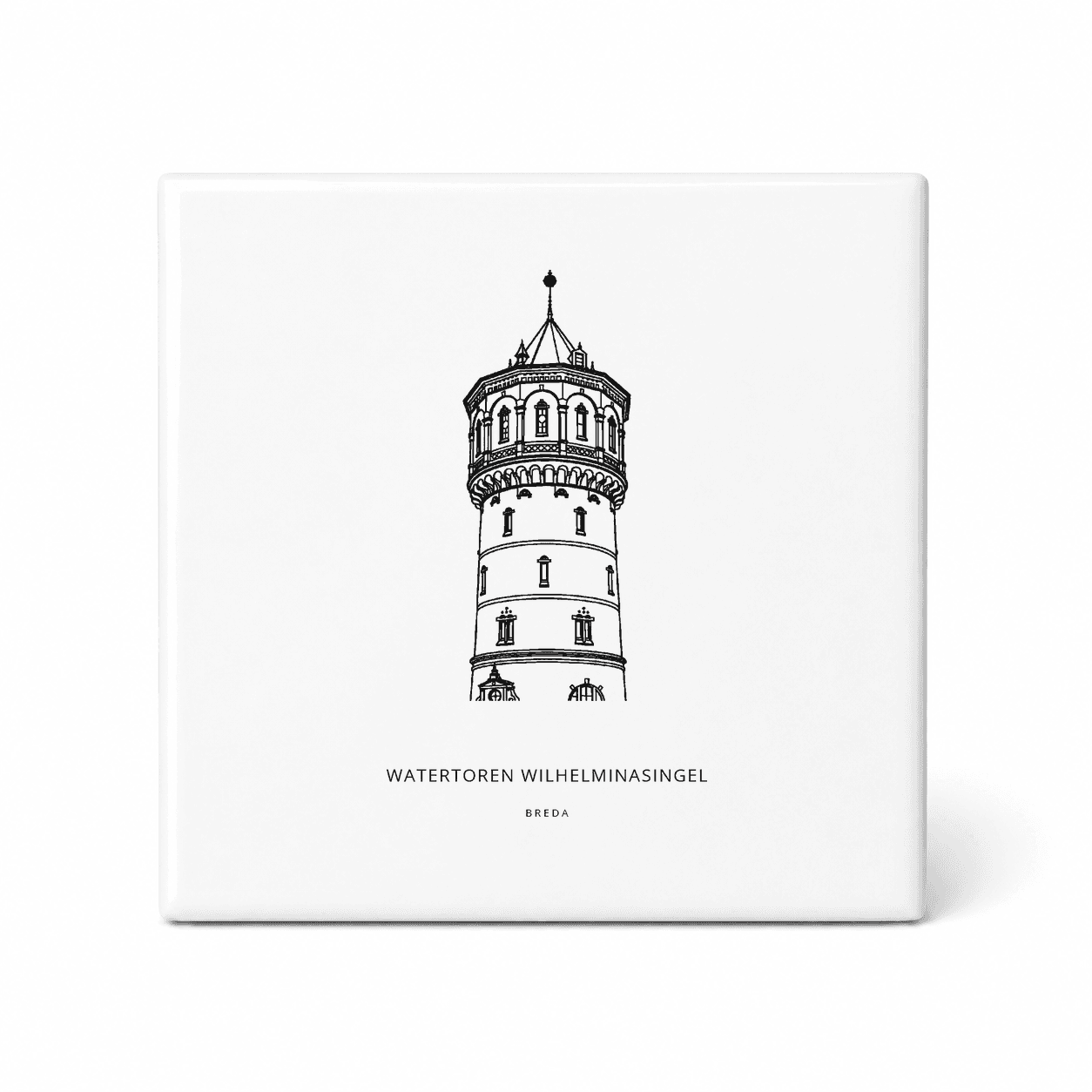 Watertoren Wilhelminasingel tegeltje – Breda