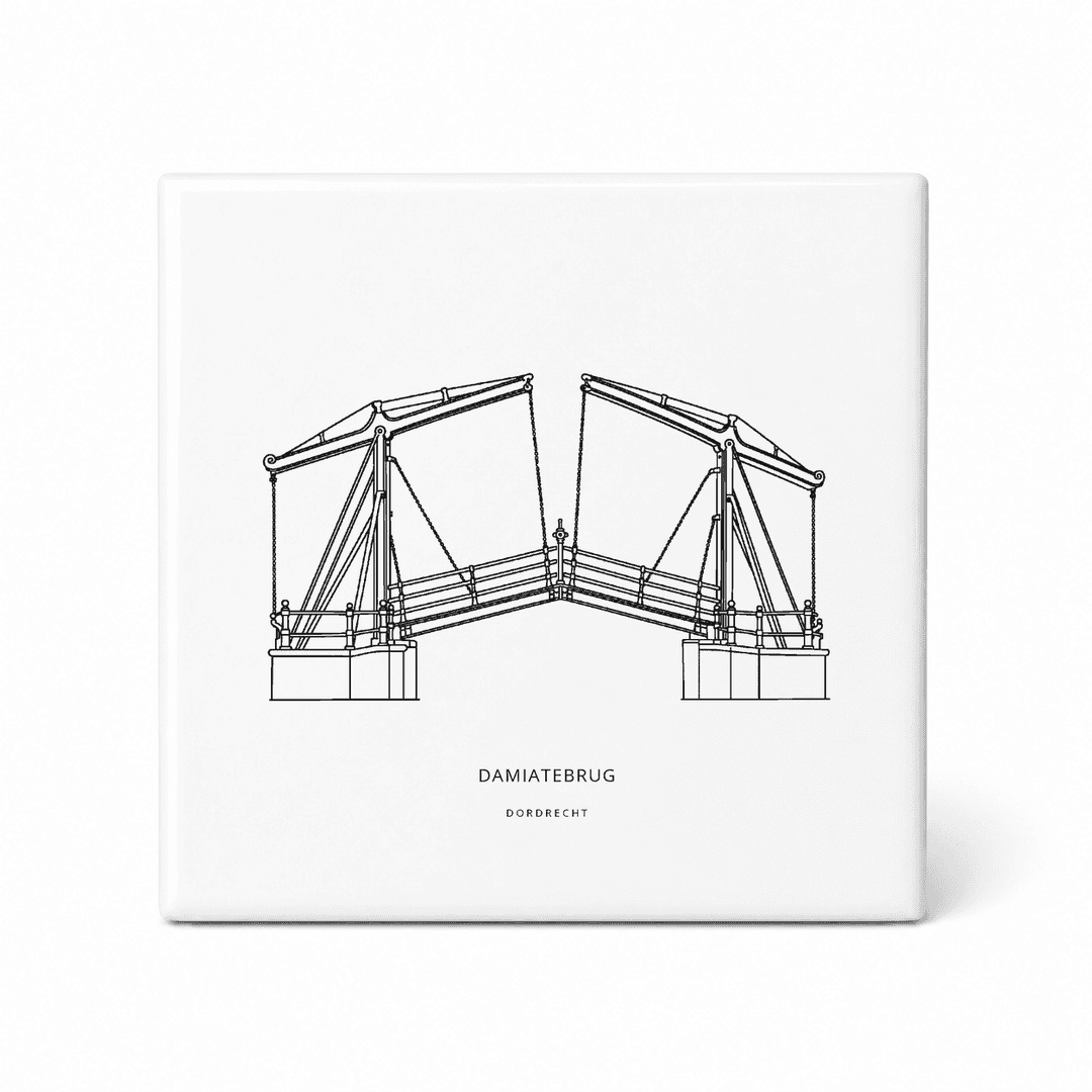 Damiatebrug tegeltje – Dordrecht