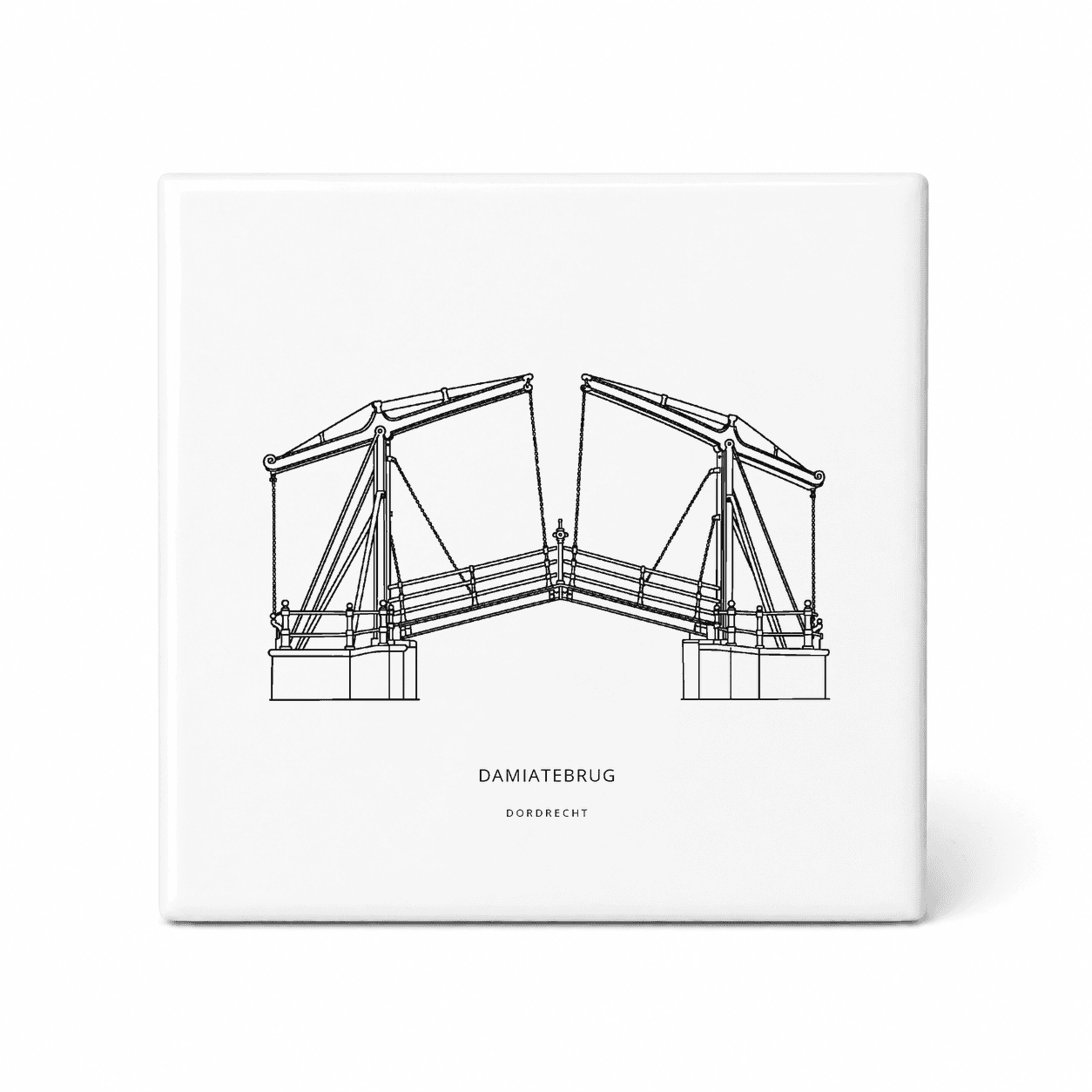 Damiatebrug tegeltje – Dordrecht