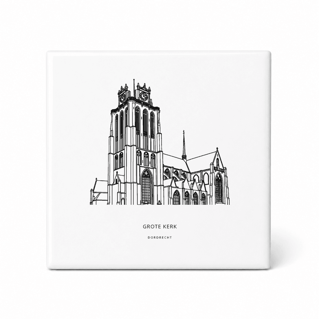 Grote Kerk tegeltje – Dordrecht