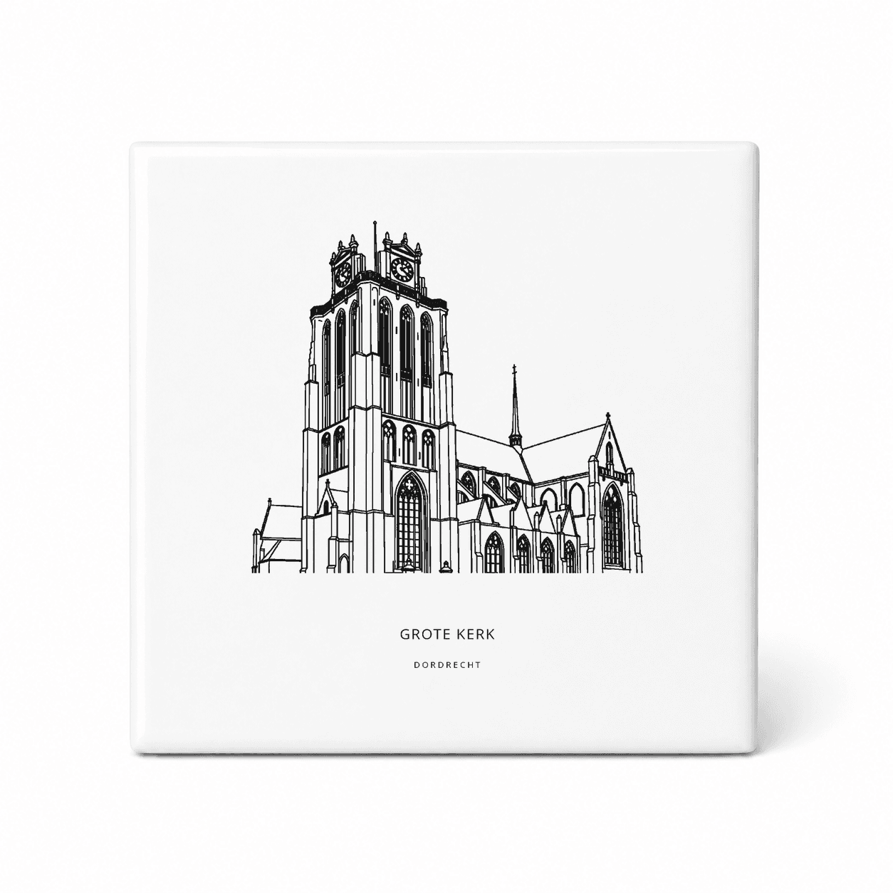 Grote Kerk tegeltje – Dordrecht