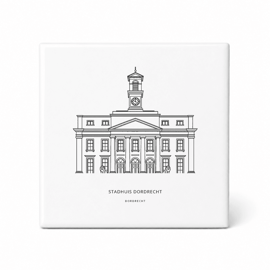 Stadhuis Dordrecht tegeltje – Dordrecht