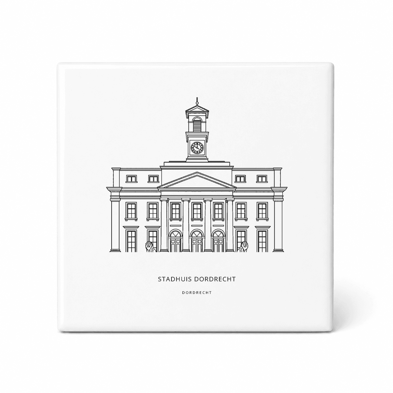 Stadhuis Dordrecht tegeltje – Dordrecht