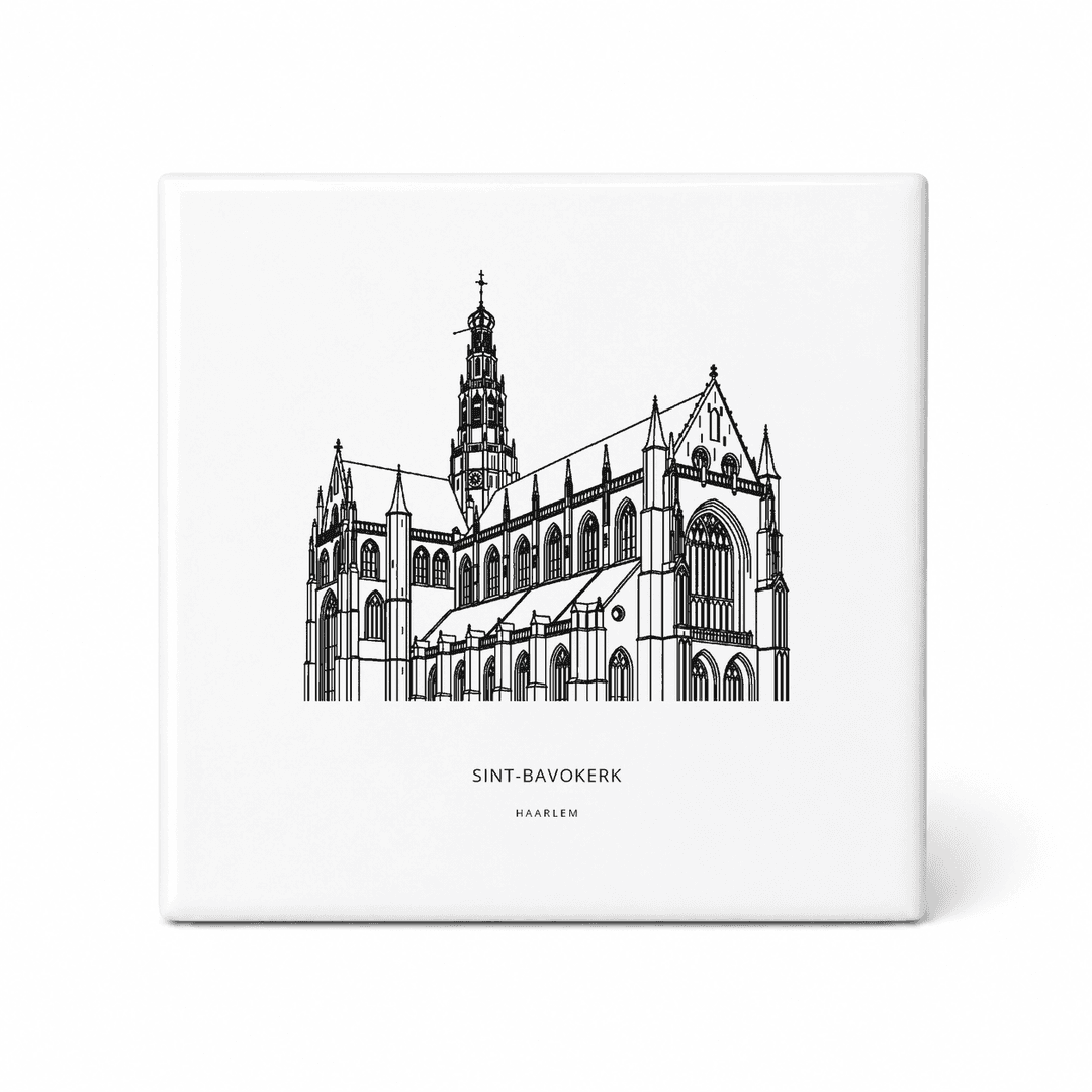 Sint-Bavokerk tegeltje – Haarlem