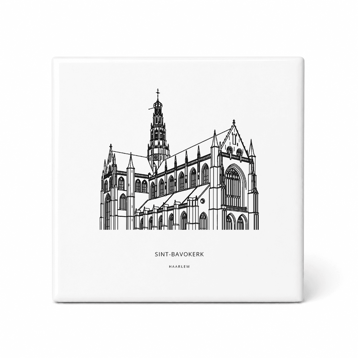 Sint-Bavokerk tegeltje – Haarlem