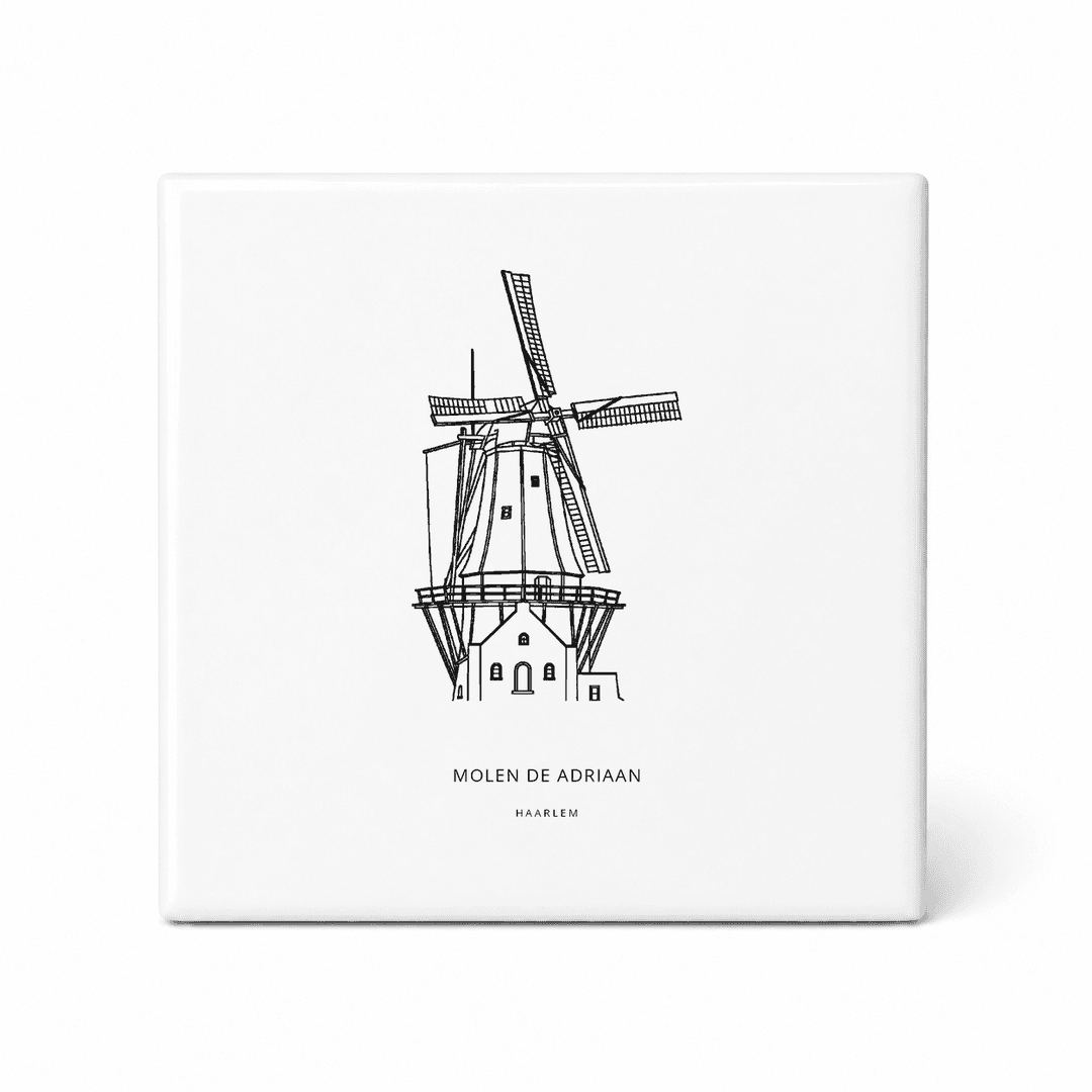 Molen De Adriaan tegeltje – Haarlem