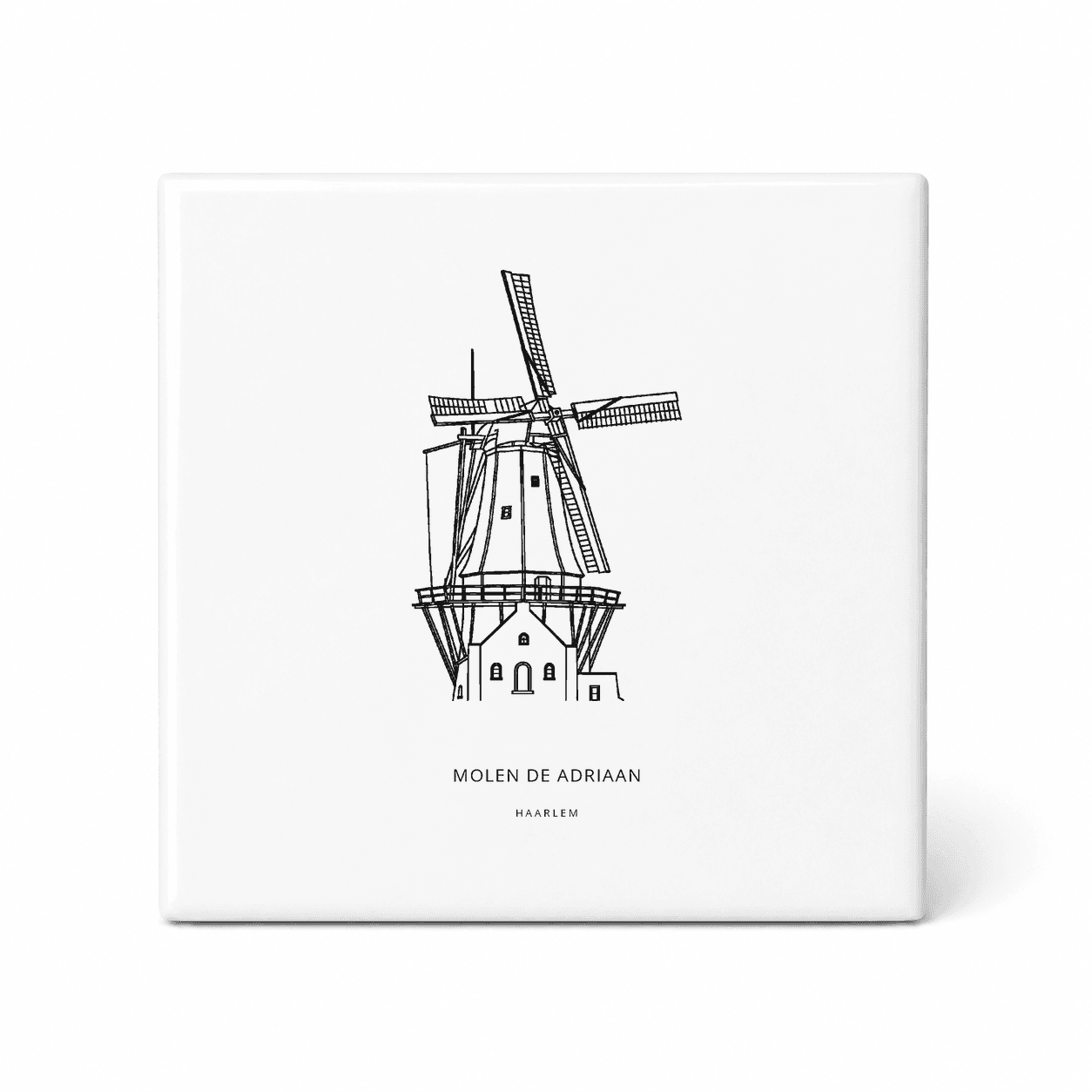 Molen De Adriaan tegeltje – Haarlem