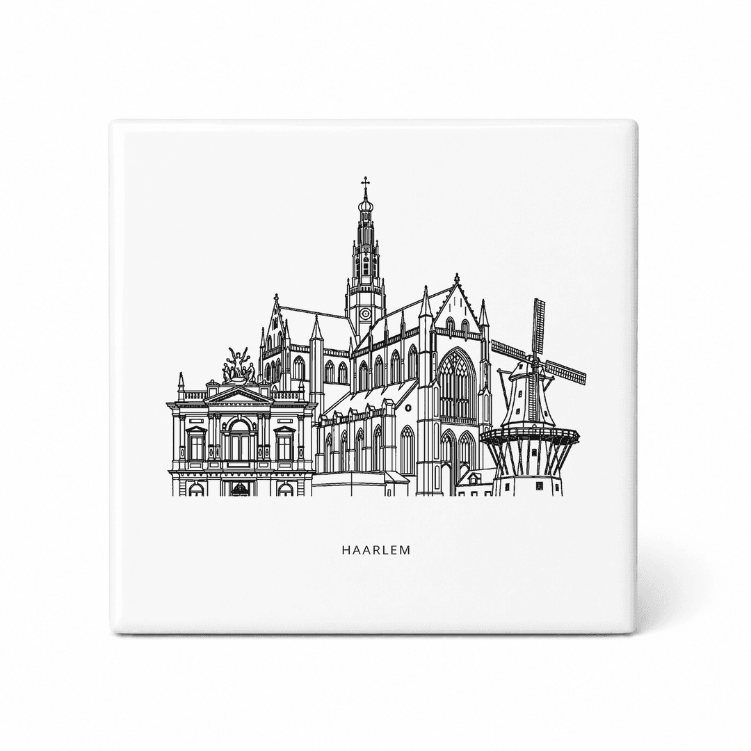 Haarlem stadsbeeld tegeltje