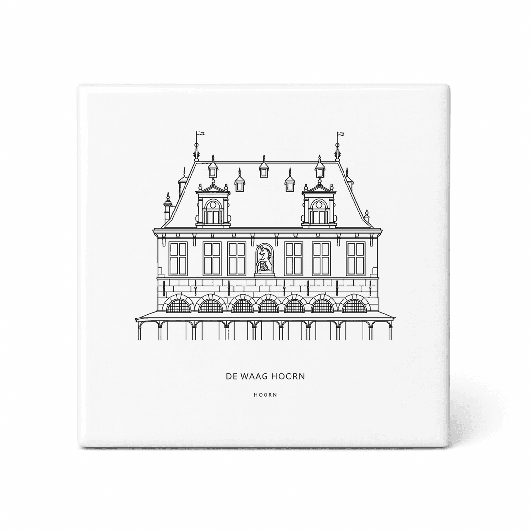 De Waag Hoorn tegeltje – Hoorn