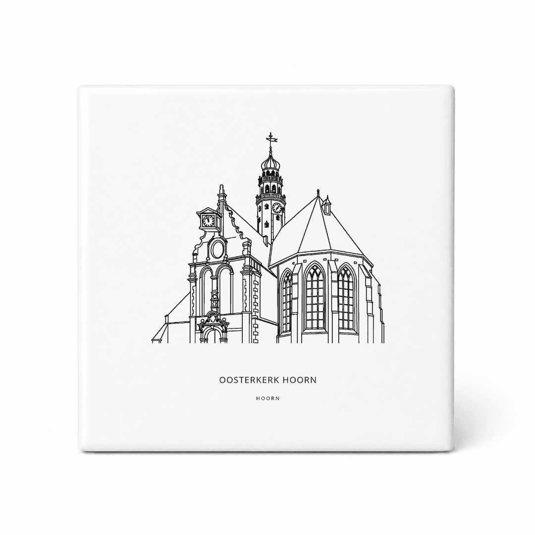 Oosterkerk Hoorn tegeltje – Hoorn
