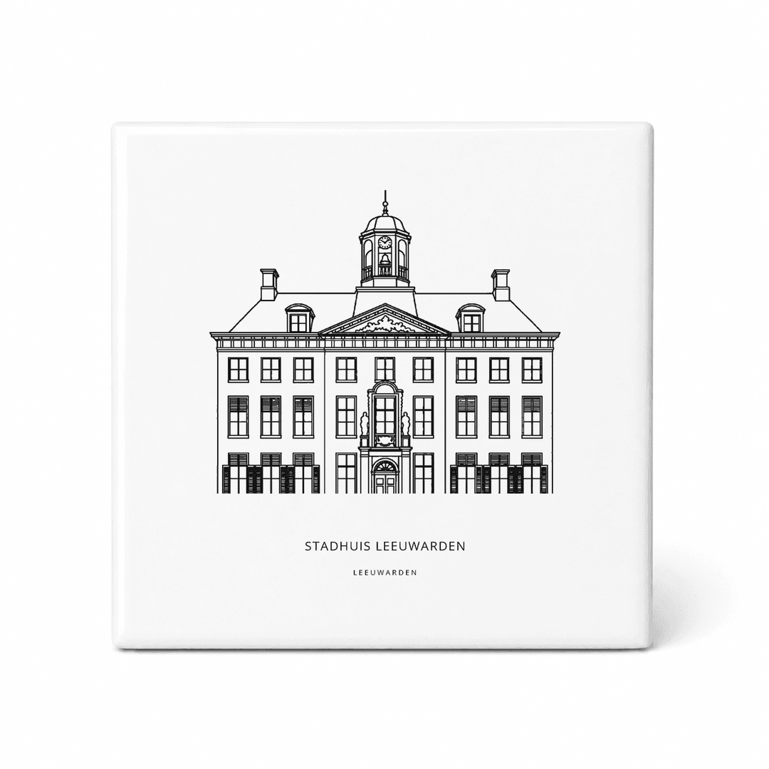 Stadhuis Leeuwarden tegeltje – Leeuwarden