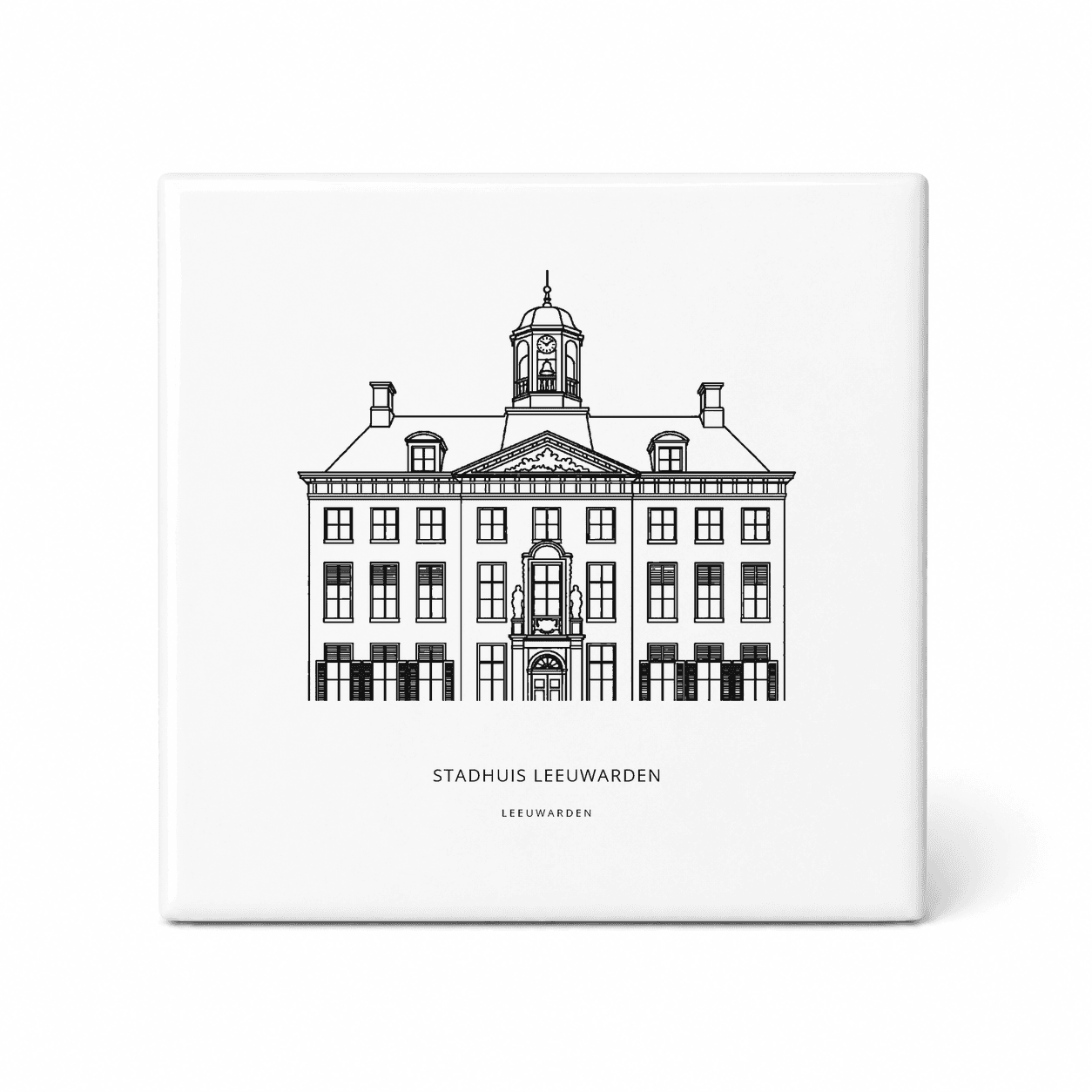 Stadhuis Leeuwarden tegeltje – Leeuwarden
