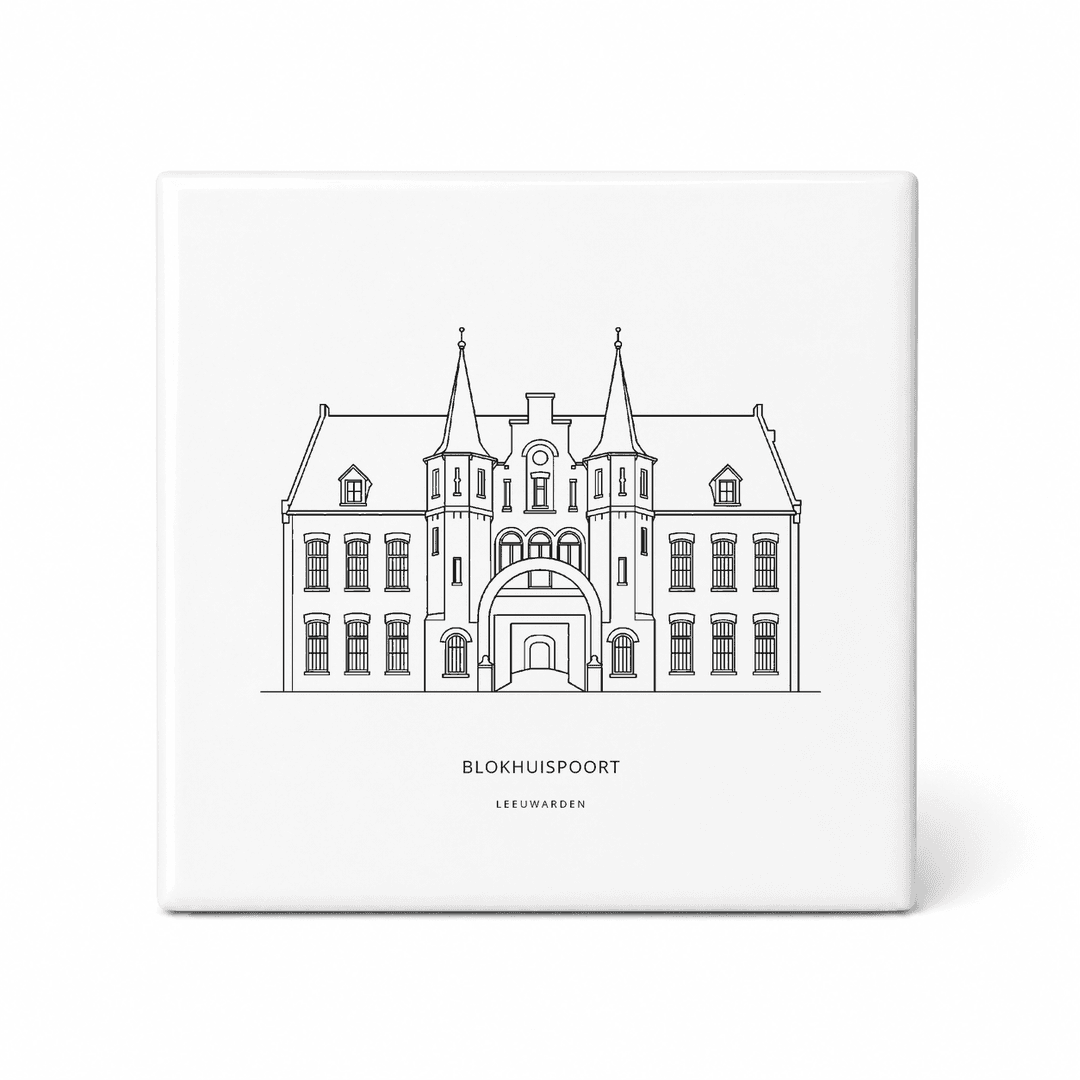 Blokhuispoort tegeltje – Leeuwarden