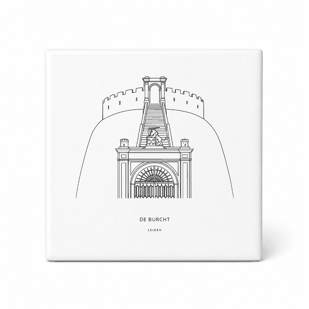 De Burcht tegeltje – Leiden