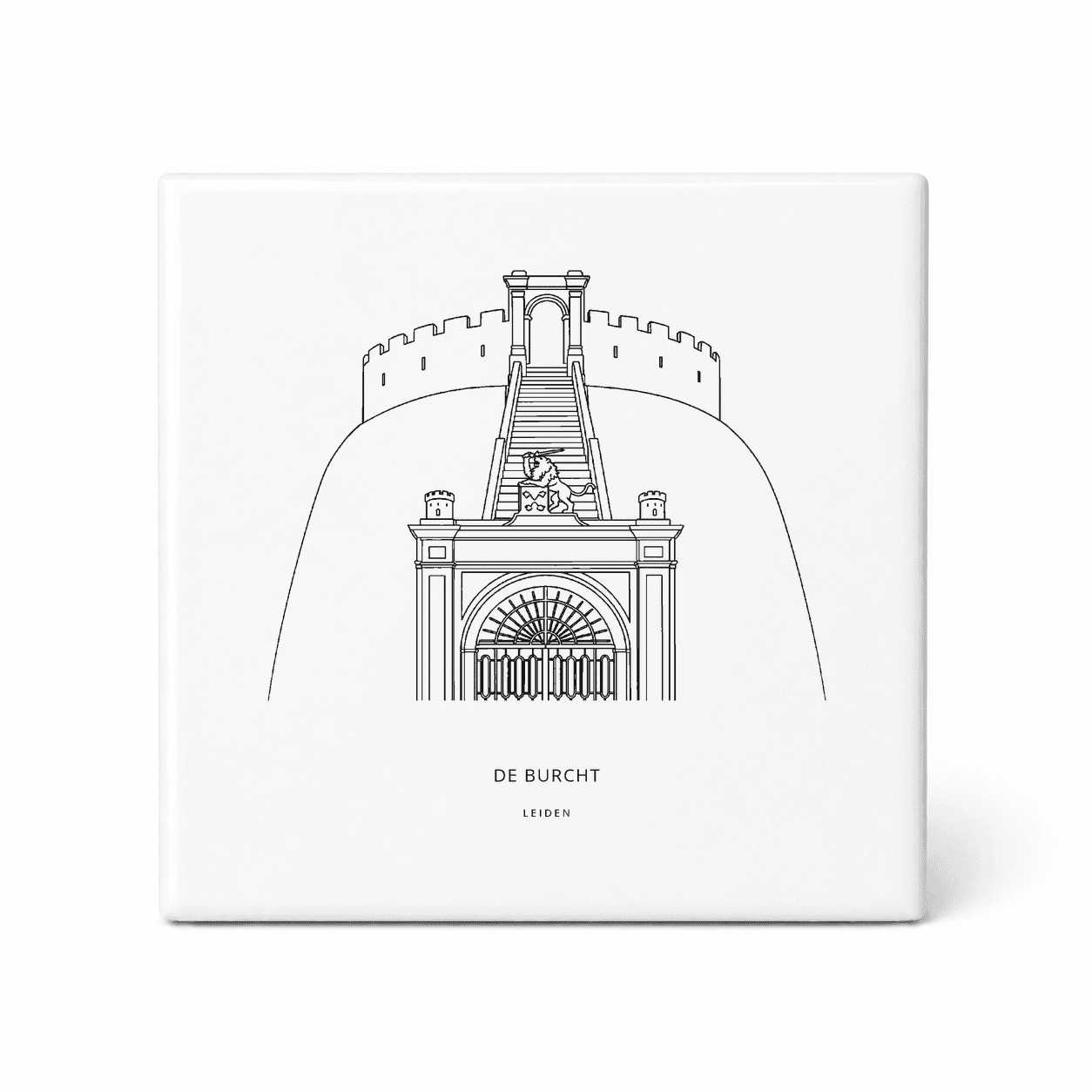De Burcht tegeltje – Leiden