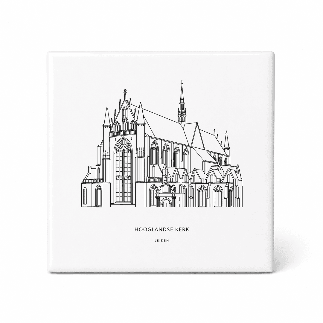 Hooglandse Kerk tegeltje – Leiden