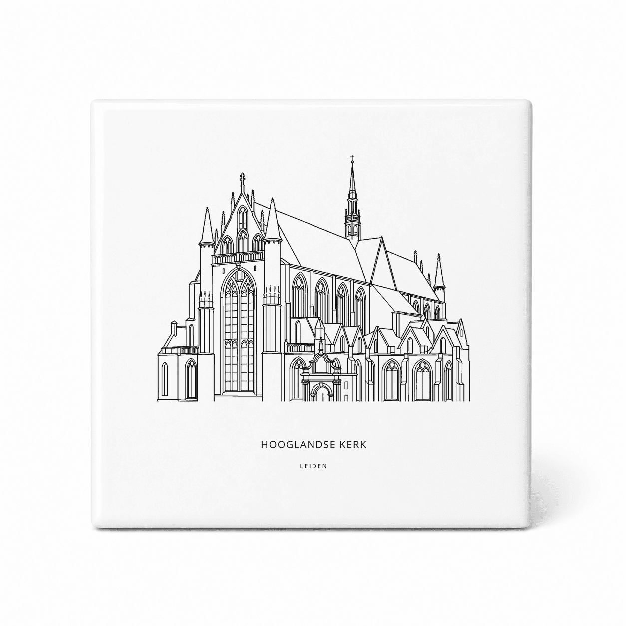 Hooglandse Kerk tegeltje – Leiden