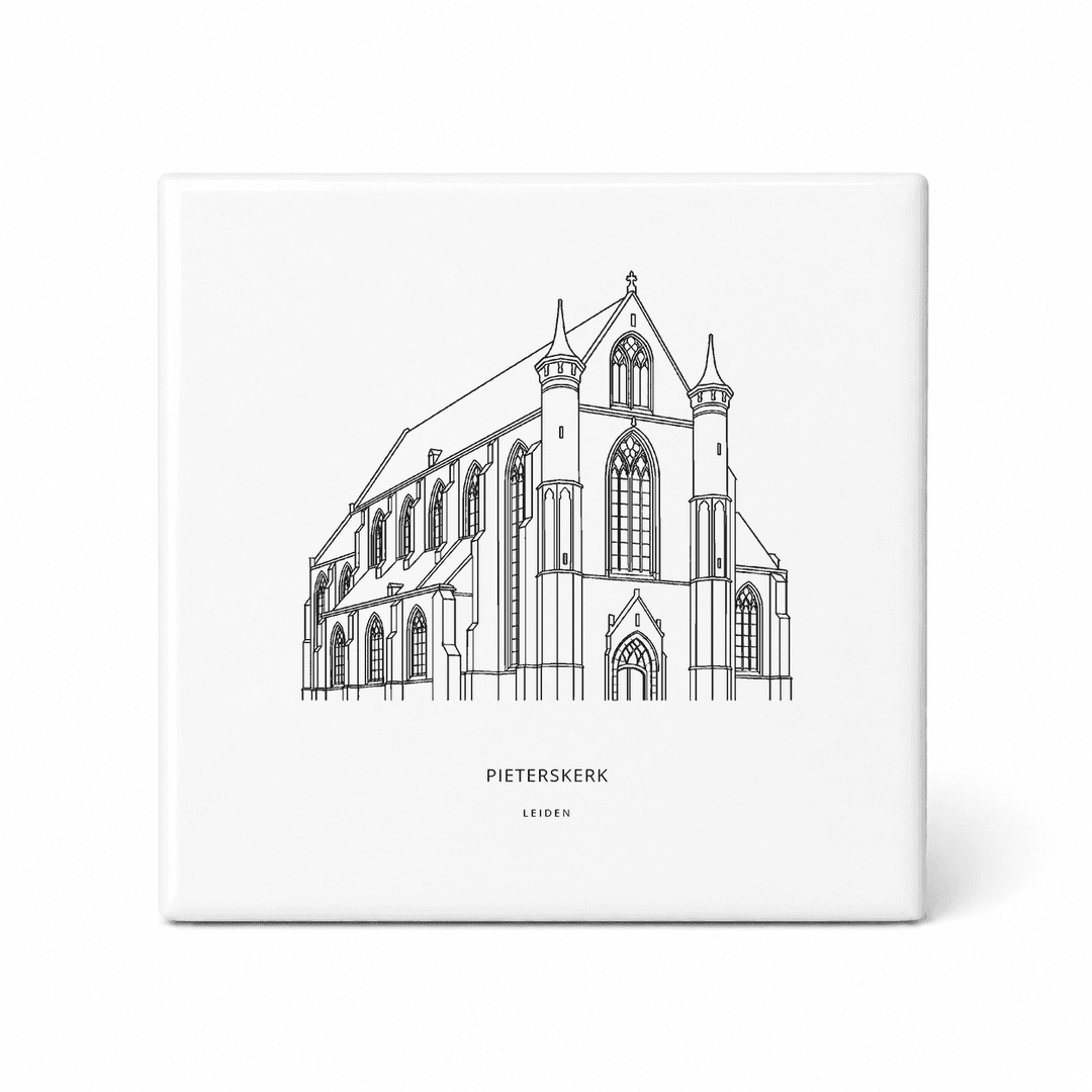 Pieterskerk tegeltje – Leiden