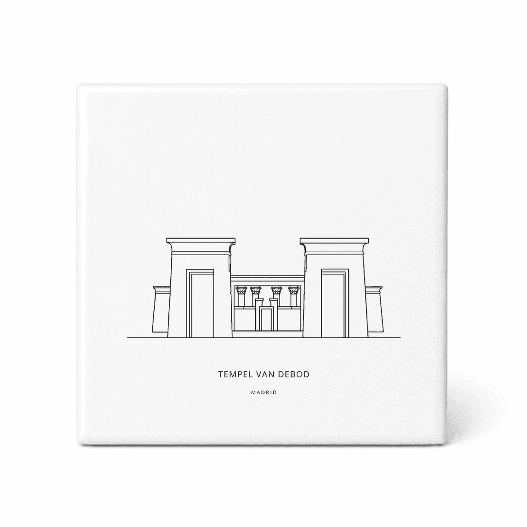 Tempel van Debod tegeltje – Madrid