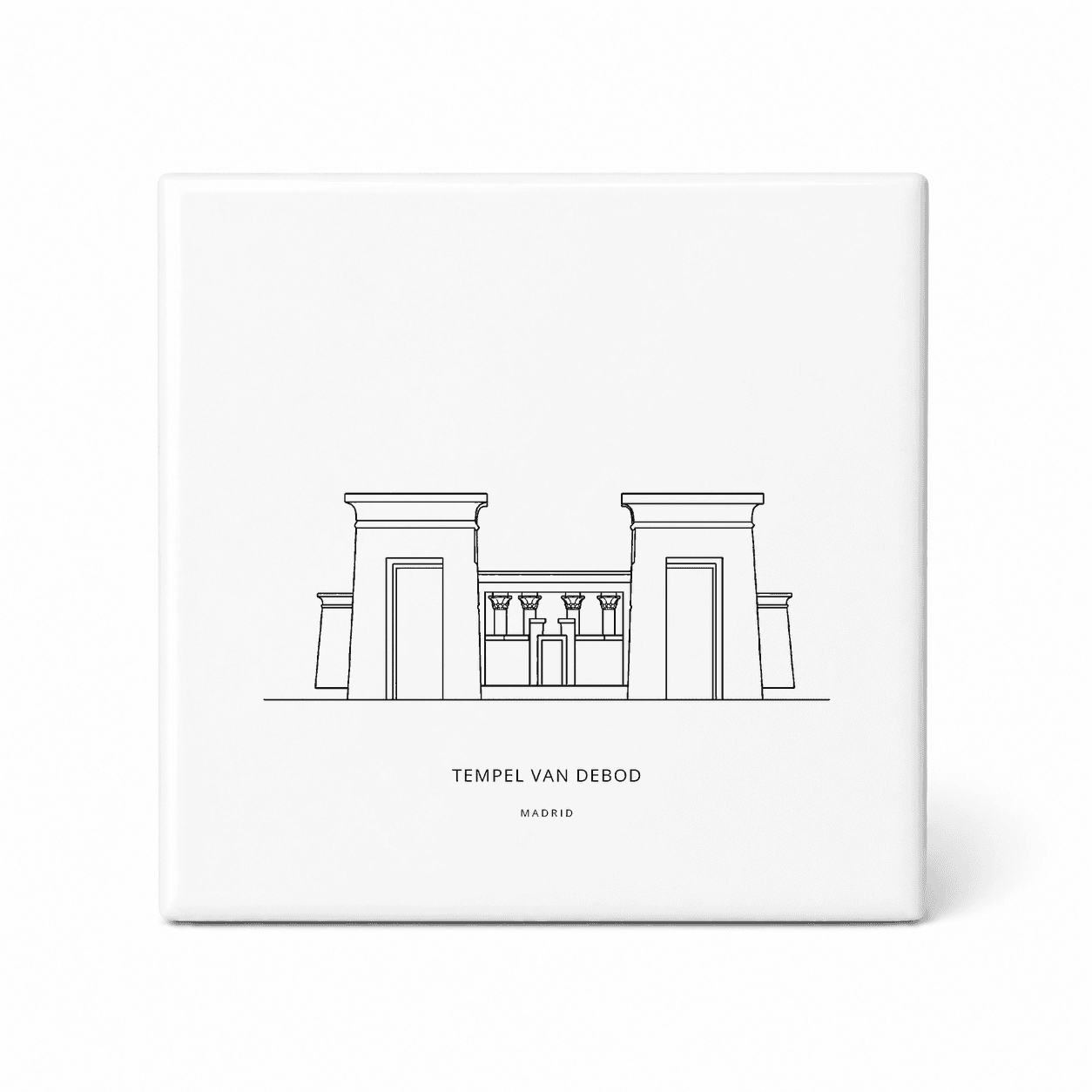 Tempel van Debod tegeltje – Madrid