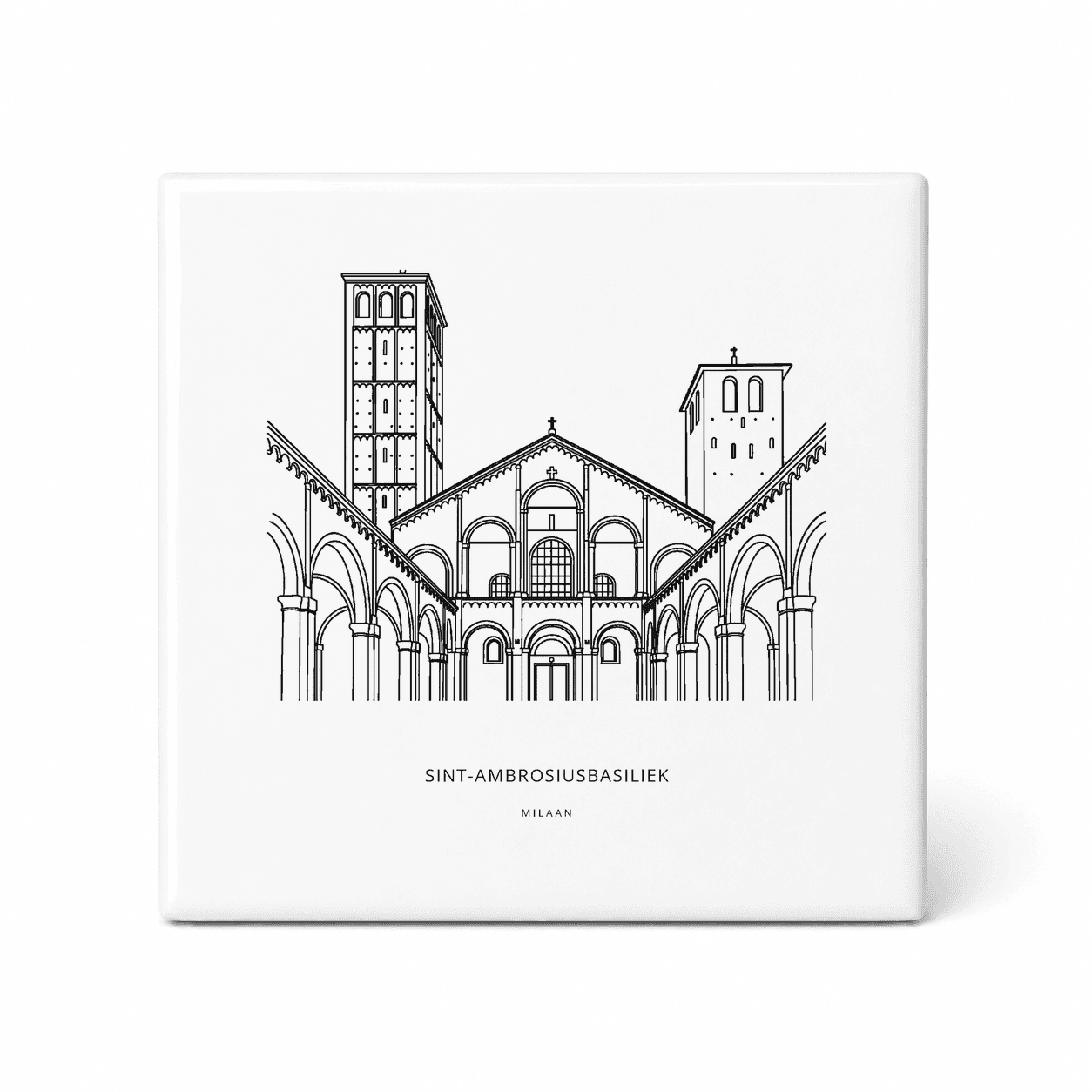Sint-Ambrosiusbasiliek tegeltje – Milaan