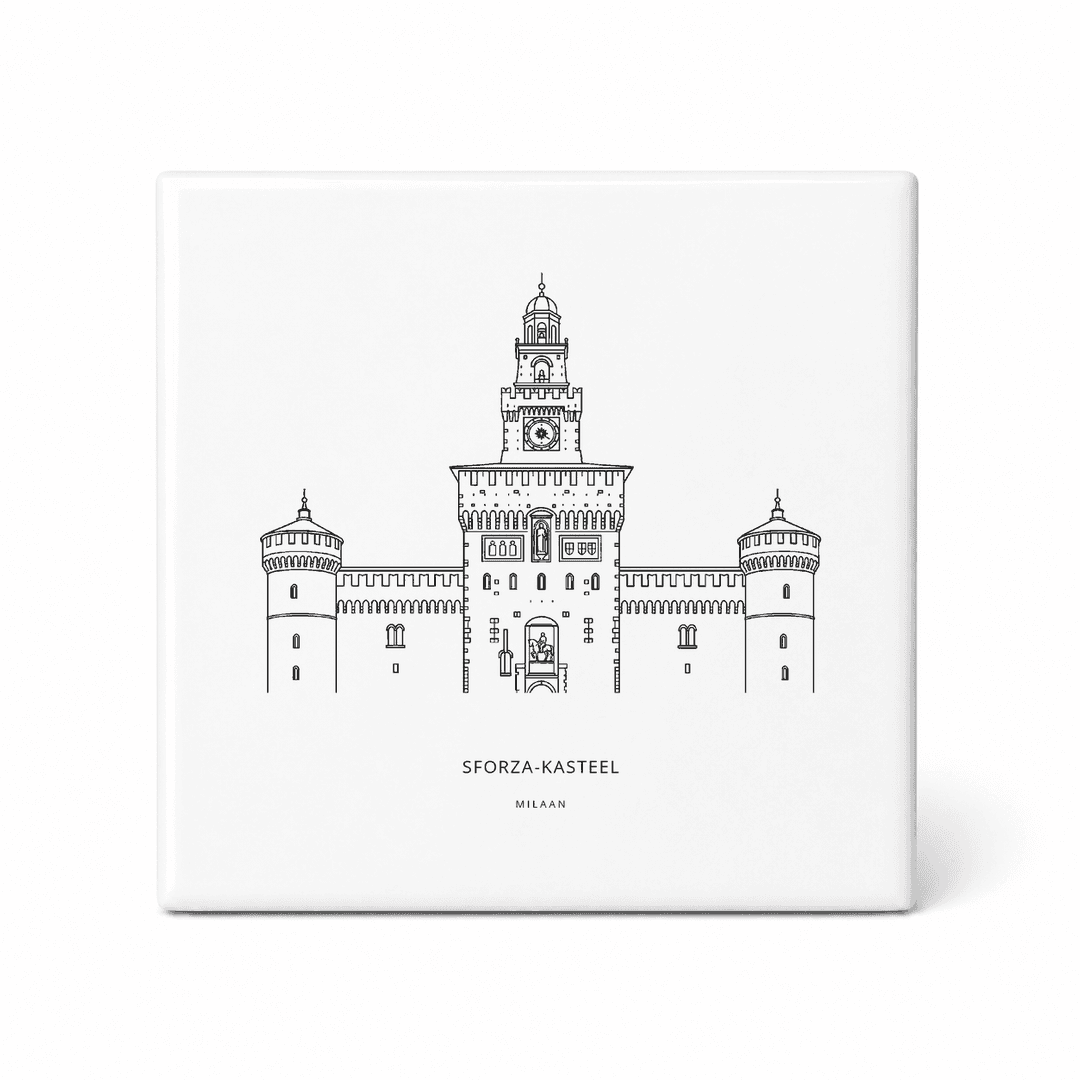 Sforza-kasteel tegeltje – Milaan