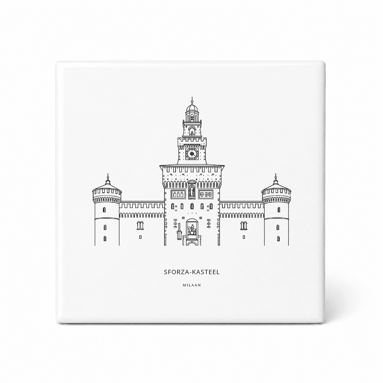 Sforza-kasteel tegeltje – Milaan