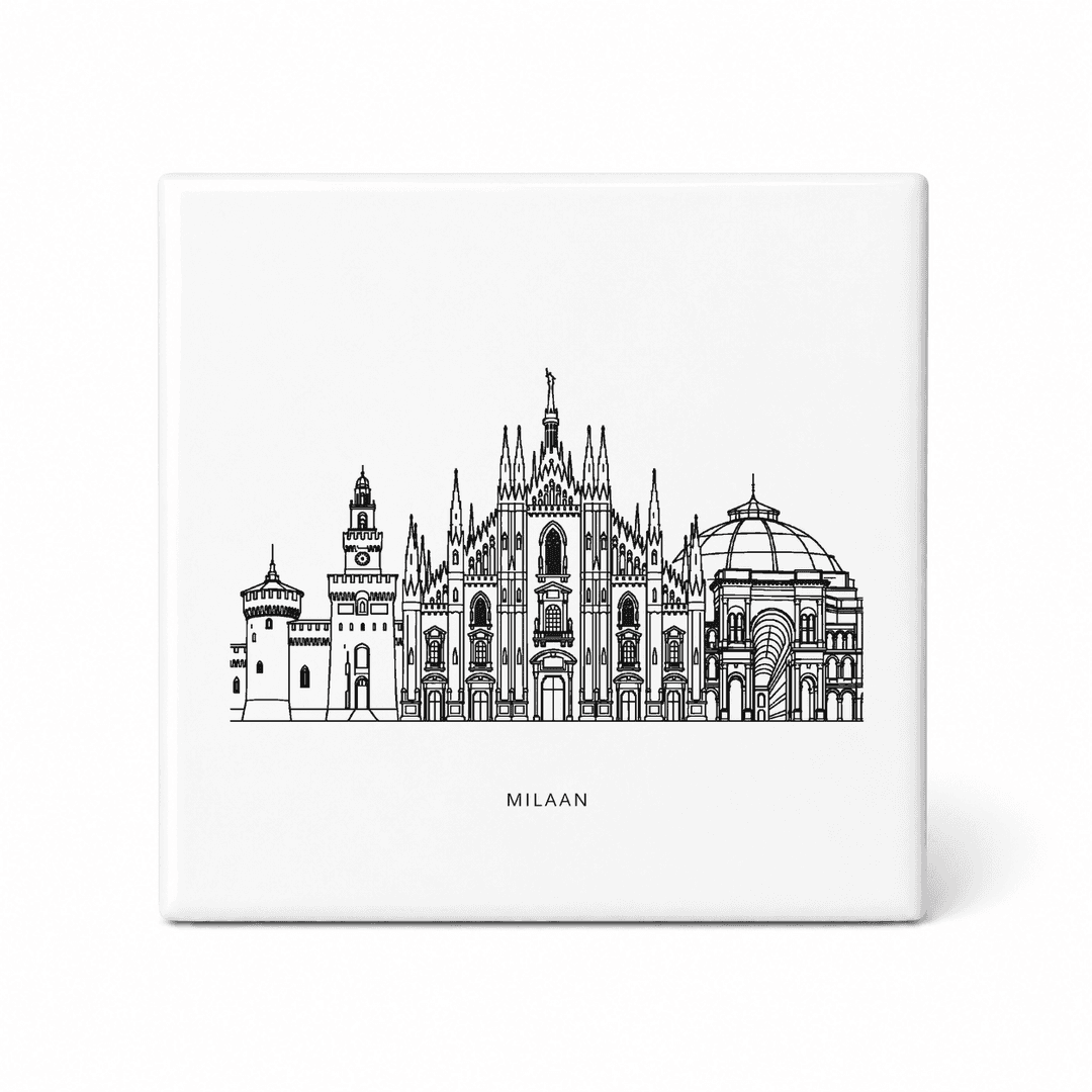 Milaan stadsbeeld tegeltje