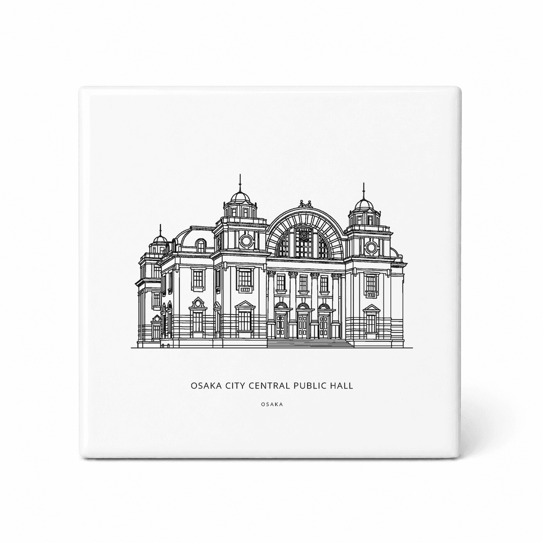 Osaka City Central Public Hall tegeltje – Osaka