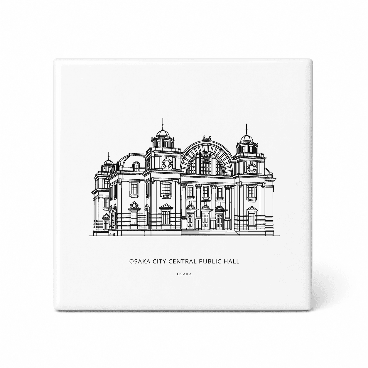 Osaka City Central Public Hall tegeltje – Osaka