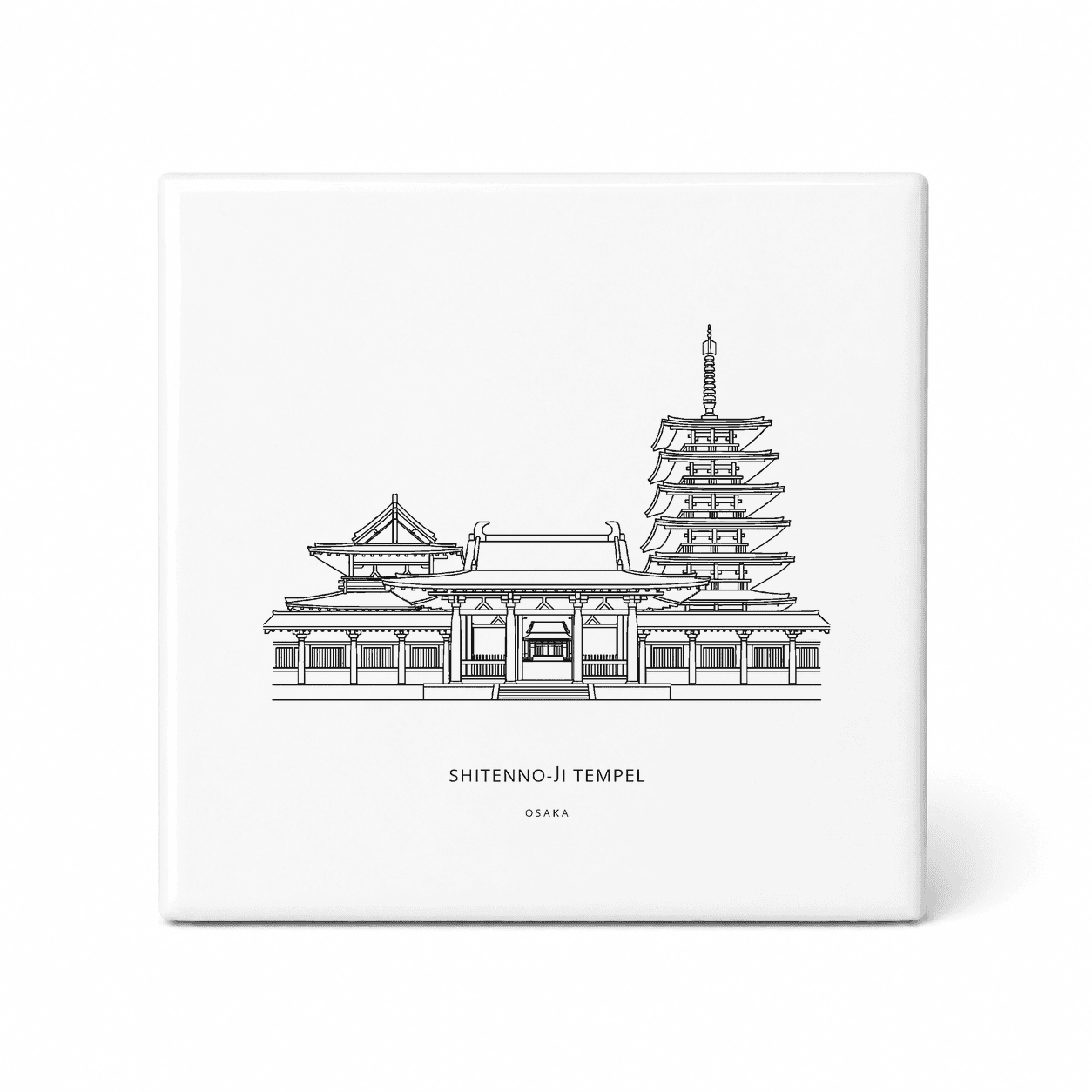 Shitenno-ji tempel tegeltje – Osaka
