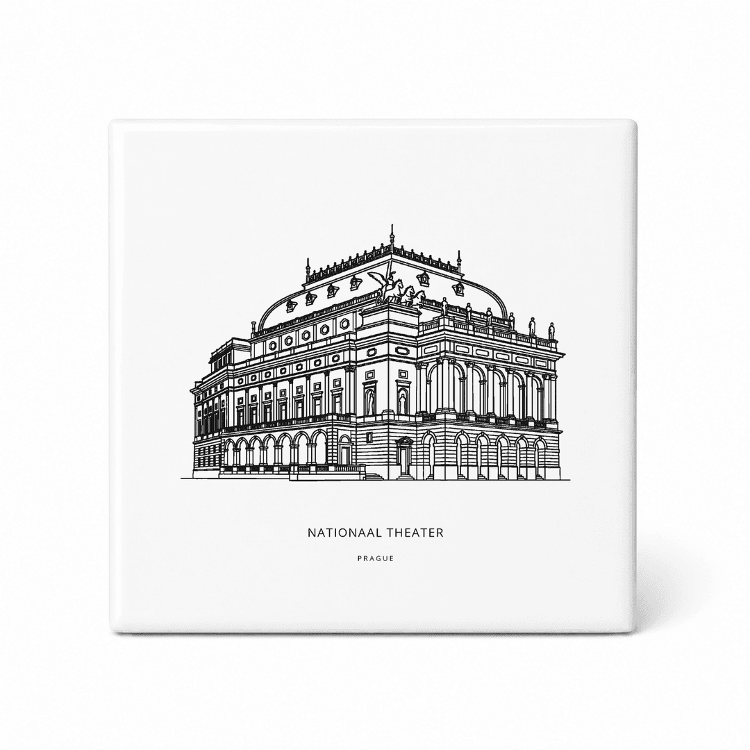 Nationaal Theater tegeltje – Prague