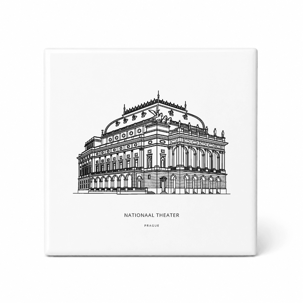 Nationaal Theater tegeltje – Prague