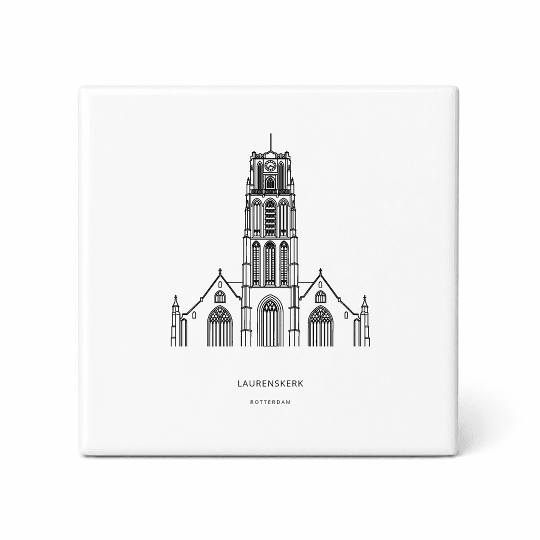 Laurenskerk tegeltje – Rotterdam